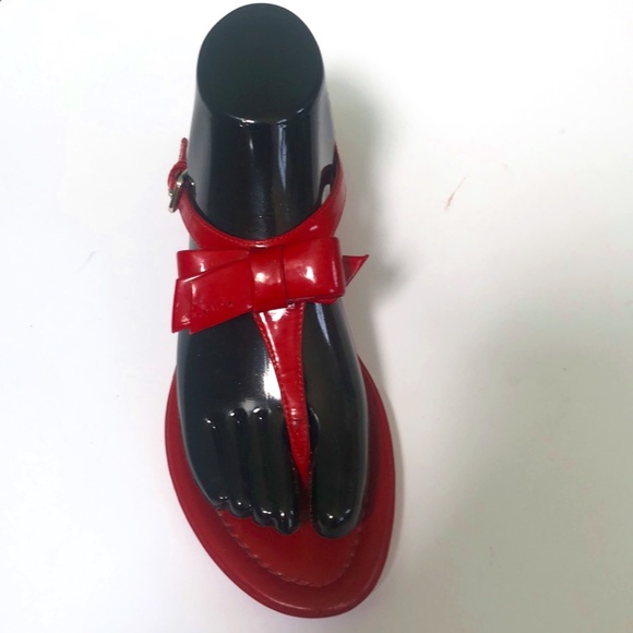Prada Authentic Red Sandals Size 37.5 - Picture 3 of 16